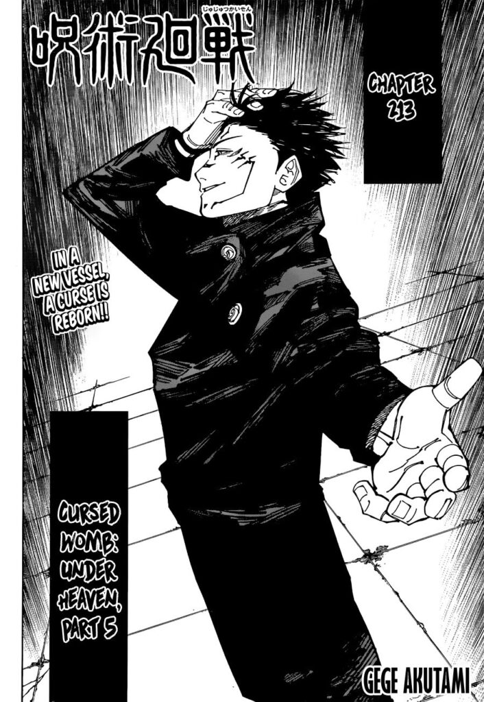 Jujutsu Kaisen, Chapter 213
