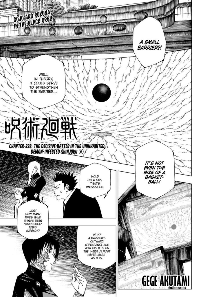 Jujutsu Kaisen, Chapter 228