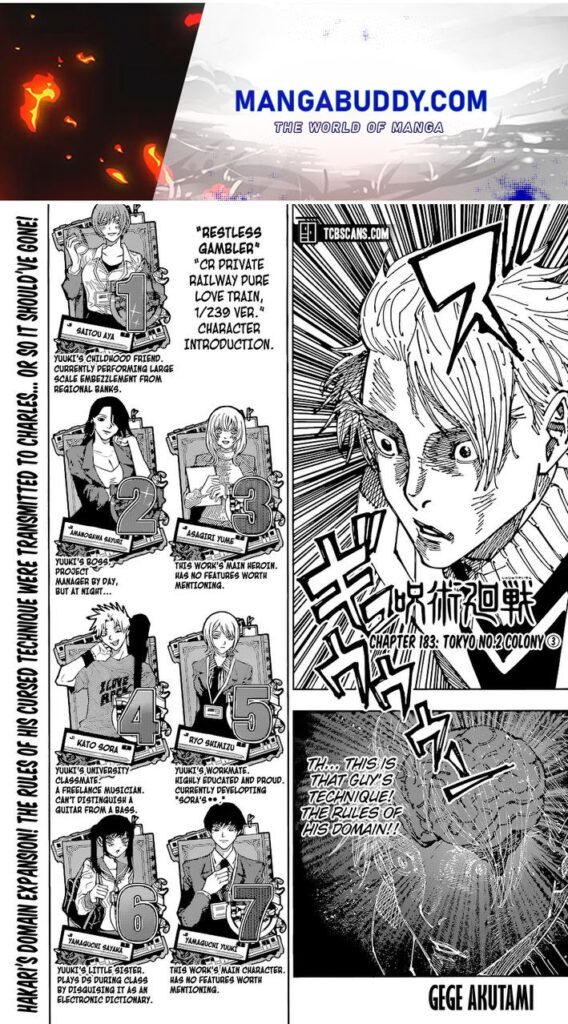 ✔   Jujutsu Kaisen, Chapter 183