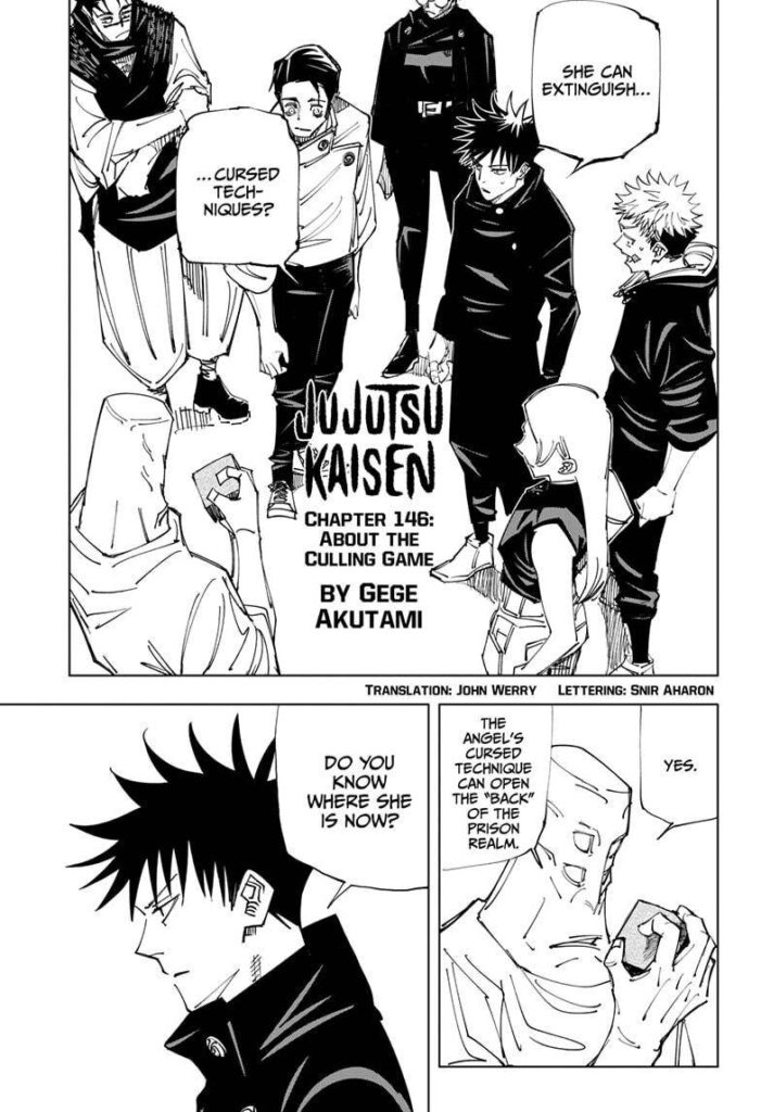 ✔   Jujutsu Kaisen, Chapter 146
