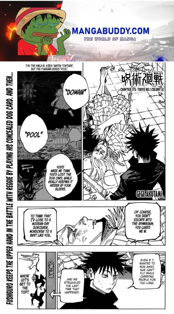 ✔   Jujutsu Kaisen, Chapter 173
