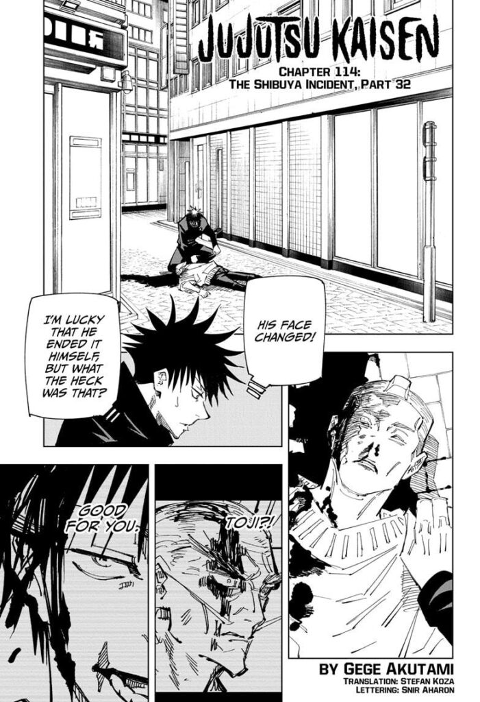 ✔   Jujutsu Kaisen, Chapter 114
