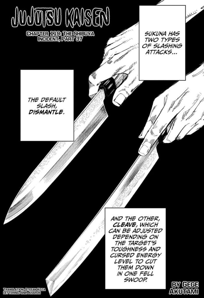 ✔   Jujutsu Kaisen, Chapter 119