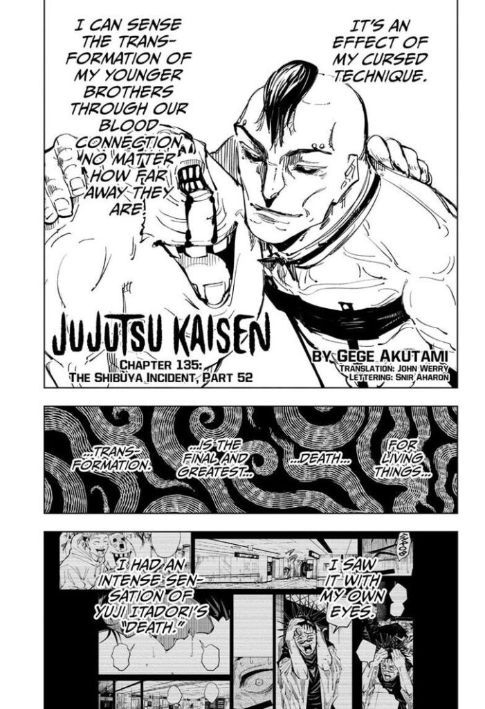 ✔   Jujutsu Kaisen, Chapter 135