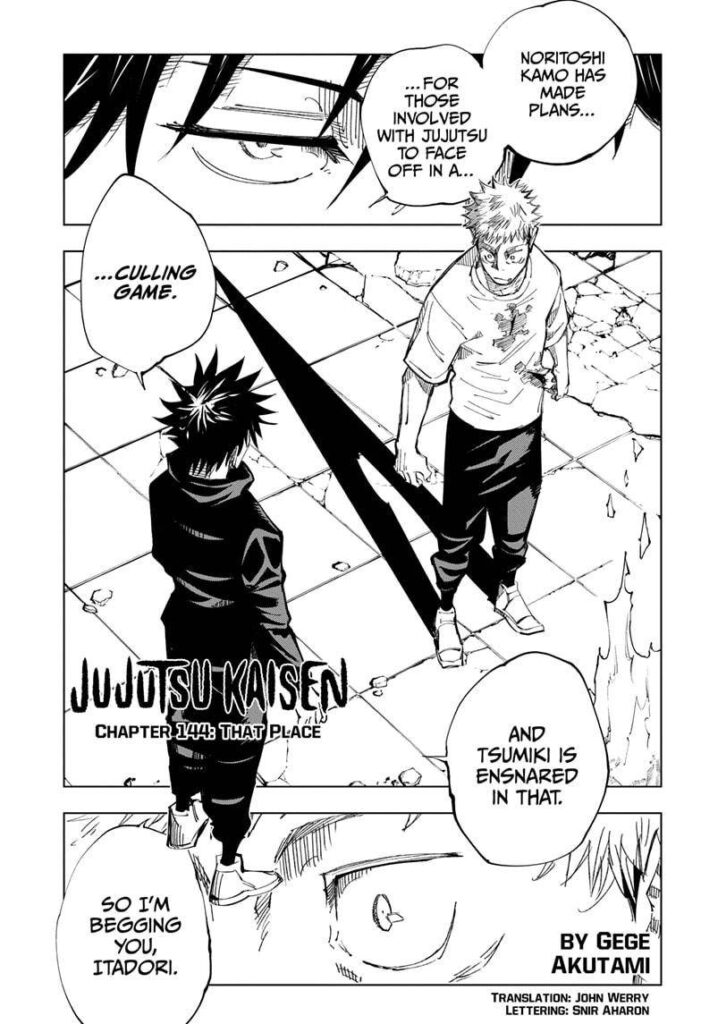 ✔   Jujutsu Kaisen, Chapter 144
