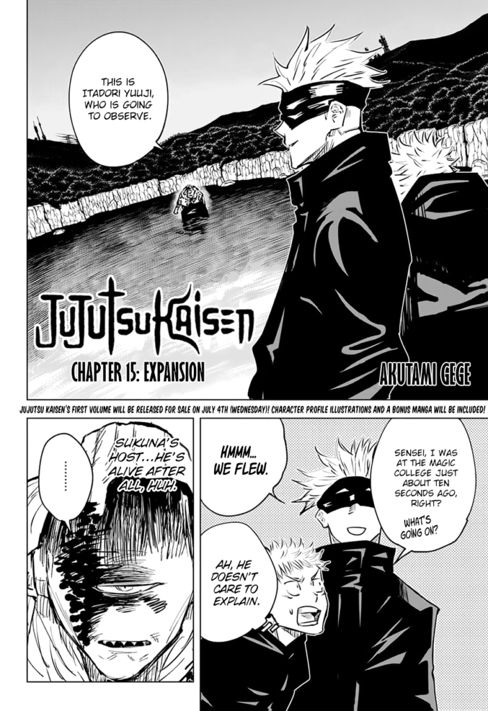 ✔   Jujutsu Kaisen, Chapter 15
