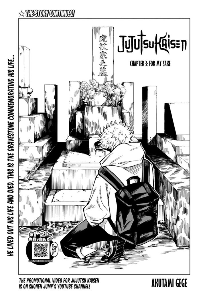 ✔   Jujutsu Kaisen, Chapter 3
